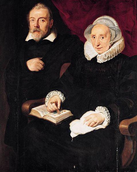 Cornelis de Vos Portrait of Elisabeth Mertens and Her Late Husband Sweden oil painting art